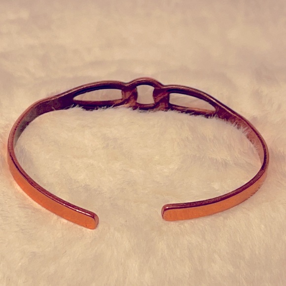 (2/$15) Small genuine copper cuff bracelet - Picture 4 of 7